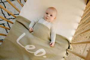 
                  
                    Load image into Gallery viewer, Leo - Chunky Knit Cot Blanket - Sample
                  
                