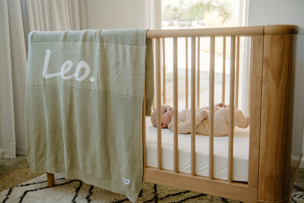 
                  
                    Load image into Gallery viewer, Leo - Chunky Knit Cot Blanket - Sample
                  
                