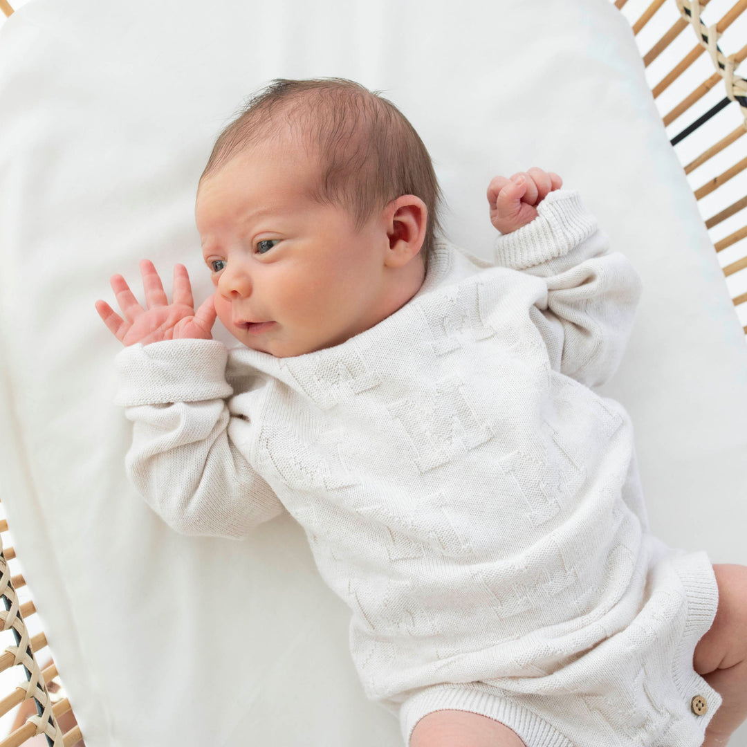Alpha Bodysuit in Oatmeal - personalised and made to order by Namely Co, view 5