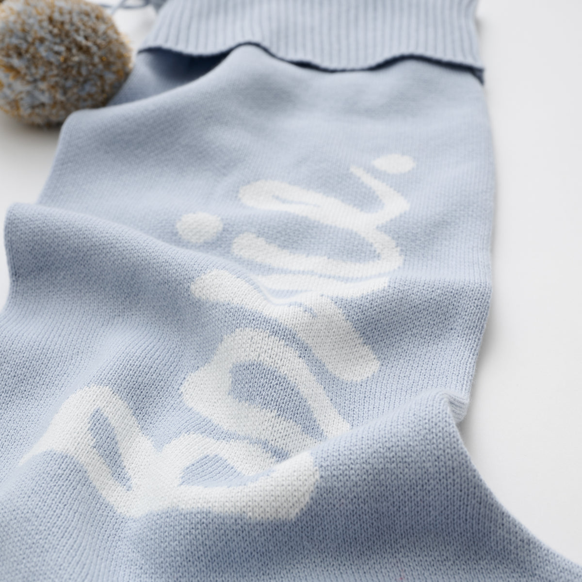 Classic Christmas Santa Stocking in Kentucky Blue - personalised and made to order by Namely Co, view 2
