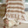 Hamptons Stripe Name Blanket - Almond