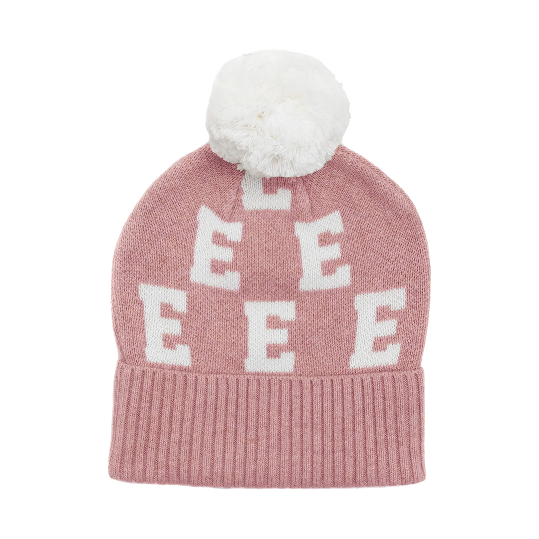 Alpha Beanie in Ballet Pink - personalised and made to order by Namely Co
