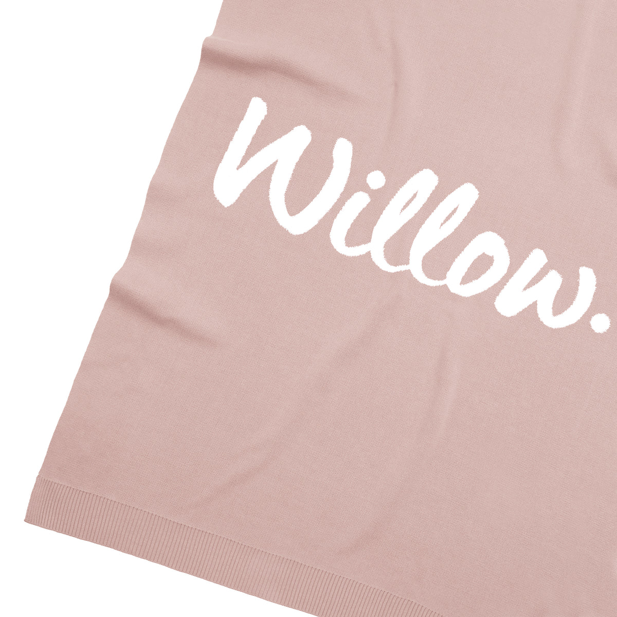 Classic Name Blanket in Ballet Pink - personalised and made to order by Namely Co, view 2