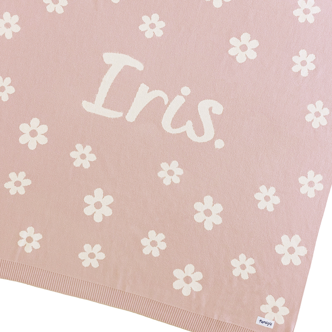 Bloom Name Blanket in Ballet - personalised and made to order by Namely Co, view 3