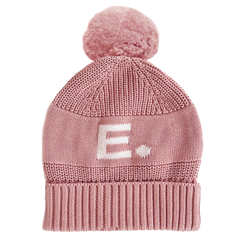 
                  
                    Load image into Gallery viewer, Chunky Knit Letter Beanie - Ballet
                  
                