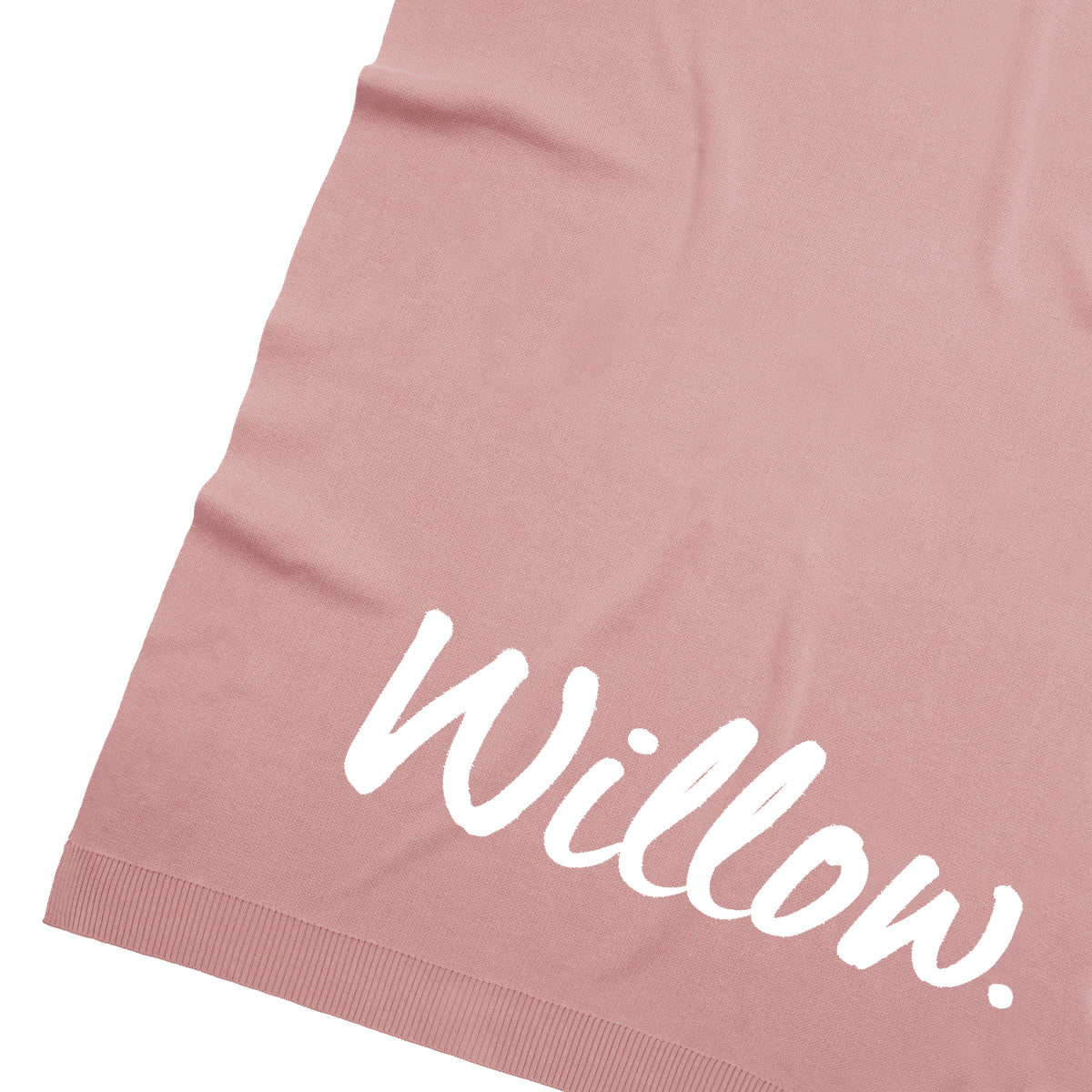 Classic Name Blanket in Ballet - personalised and made to order by Namely Co