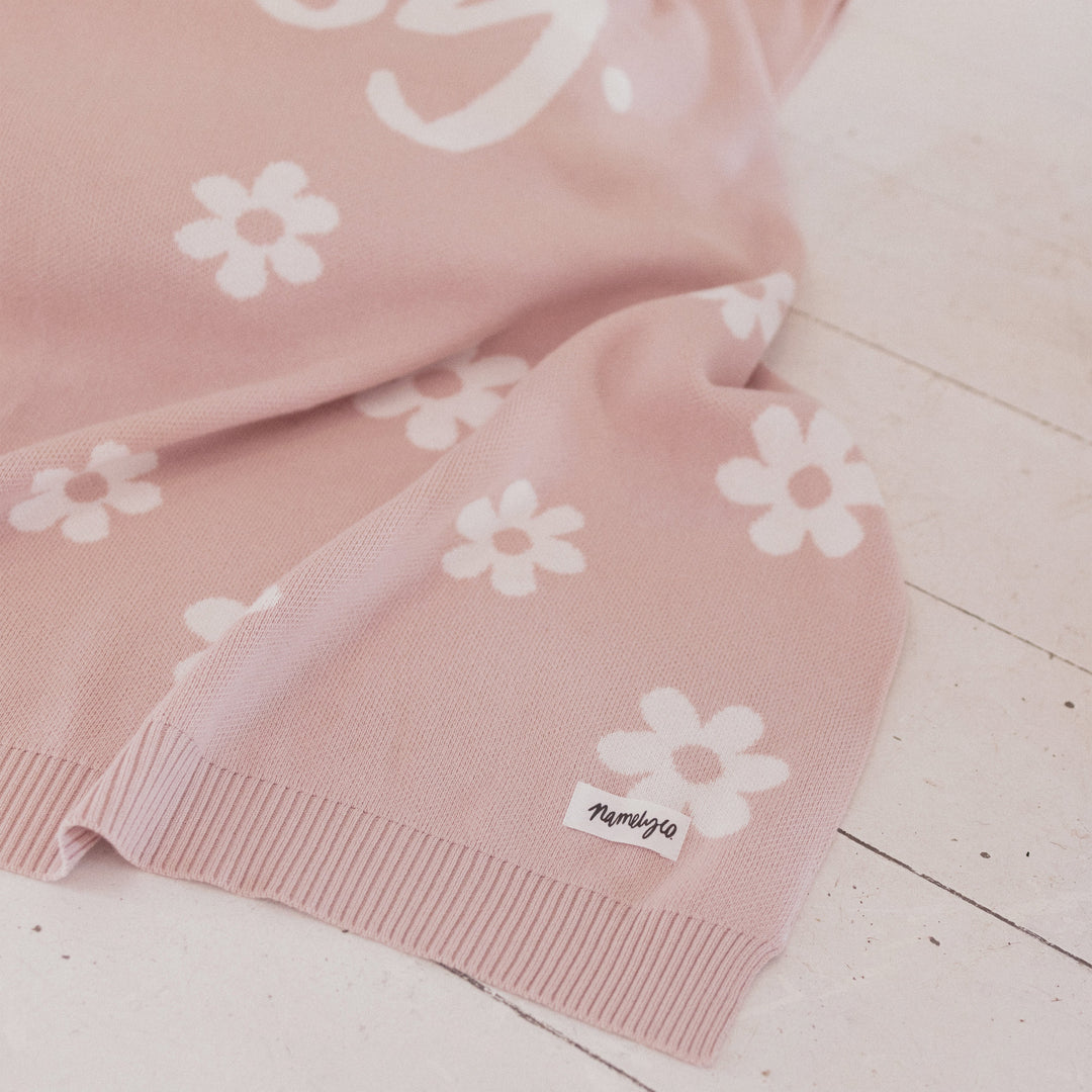 Bloom Name Blanket in Ballet - personalised and made to order by Namely Co, view 2