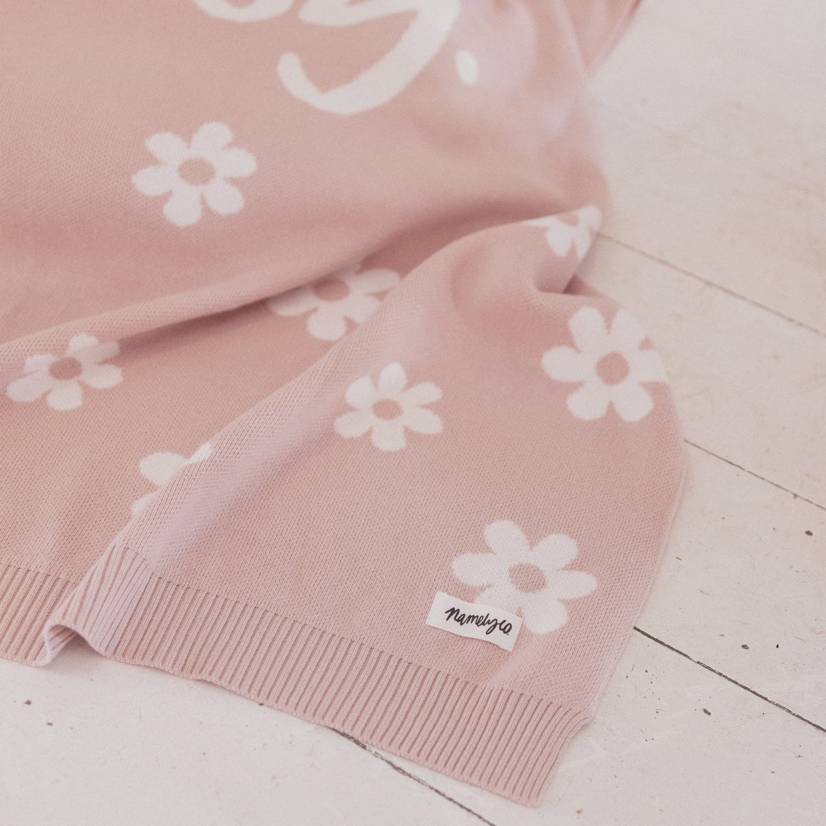 Bloom Name Blanket in Ballet - personalised and made to order by Namely Co, view 2