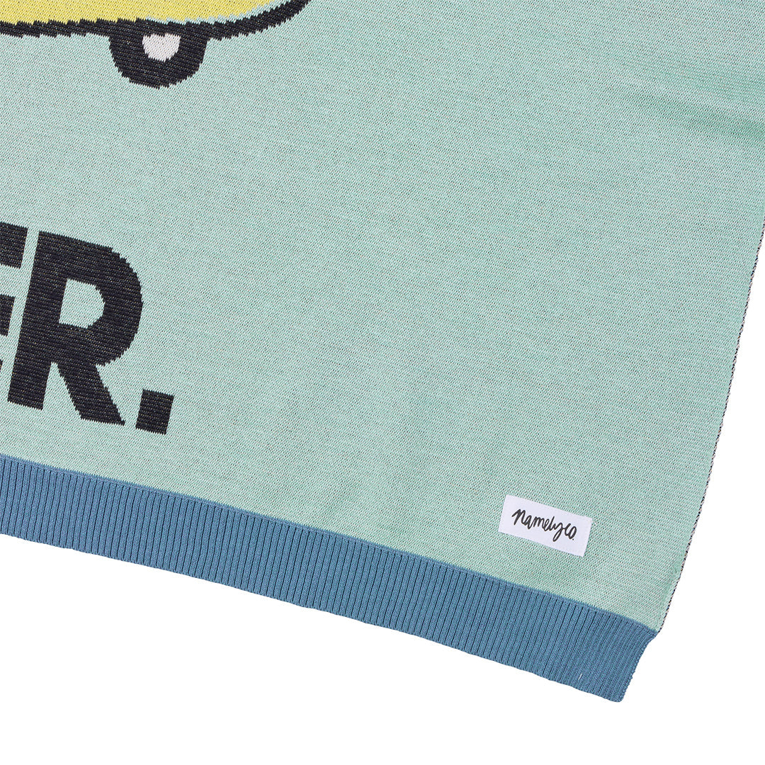 Classic Name Blanket in Dino - personalised and made to order by Namely Co, view 6