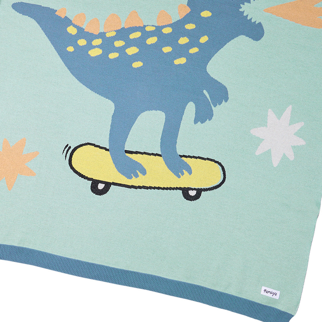 Classic Name Blanket in Dino - personalised and made to order by Namely Co, view 7