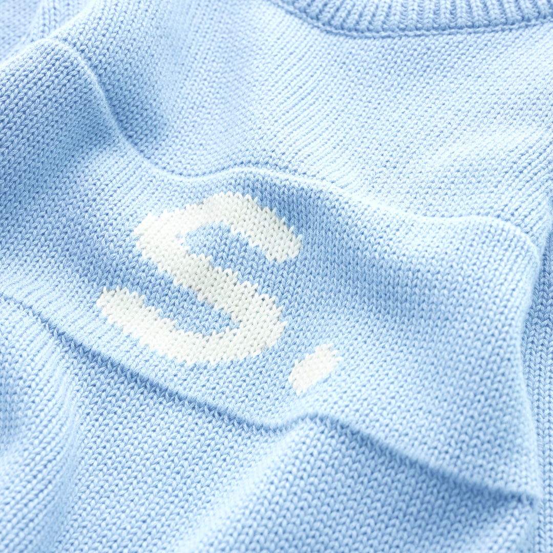 Letter Bodysuit in Kentucky Blue - personalised and made to order by Namely Co, view 3