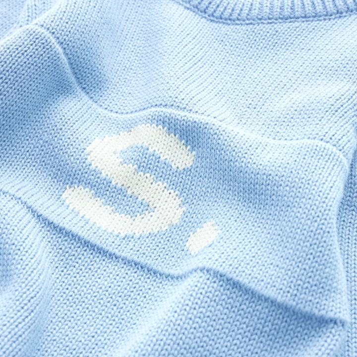 Letter Bodysuit in Kentucky Blue - personalised and made to order by Namely Co, view 3