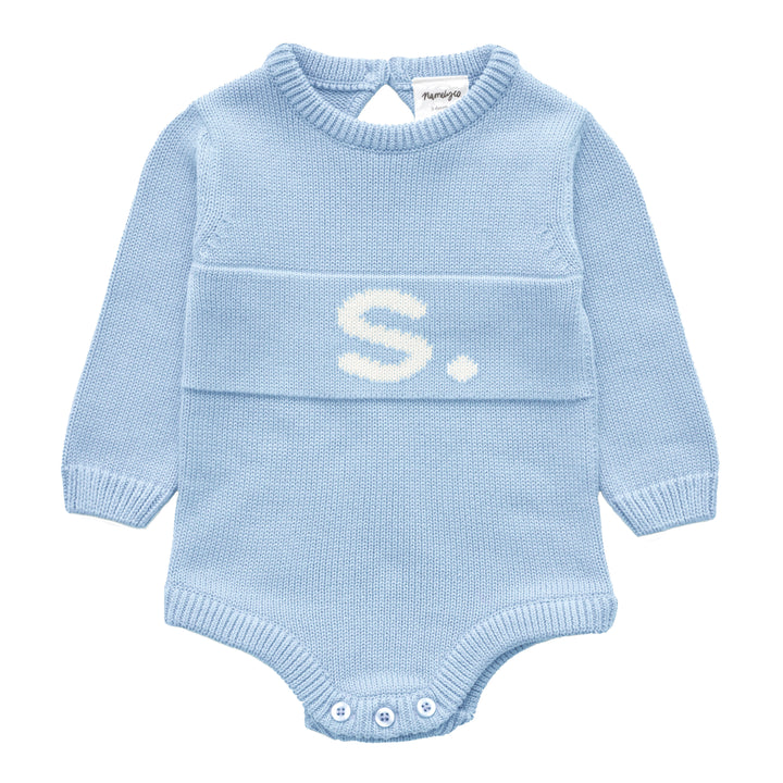 Letter Bodysuit in Kentucky Blue - personalised and made to order by Namely Co, view 2