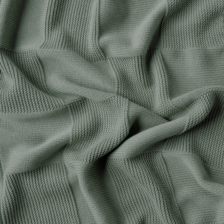Checkerboard Name Blanket in Lily Pad - personalised and made to order by Namely Co, view 8