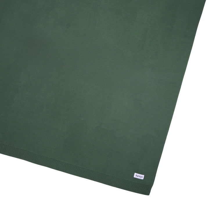Green Namelyco blanket ready to personalise with name.