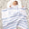 Bubble Stripe Name Blanket - Kentucky Blue