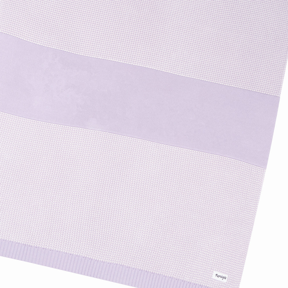 
                  
                    Load image into Gallery viewer, Chunky Two Tone Name Blanket - Lilac
                  
                