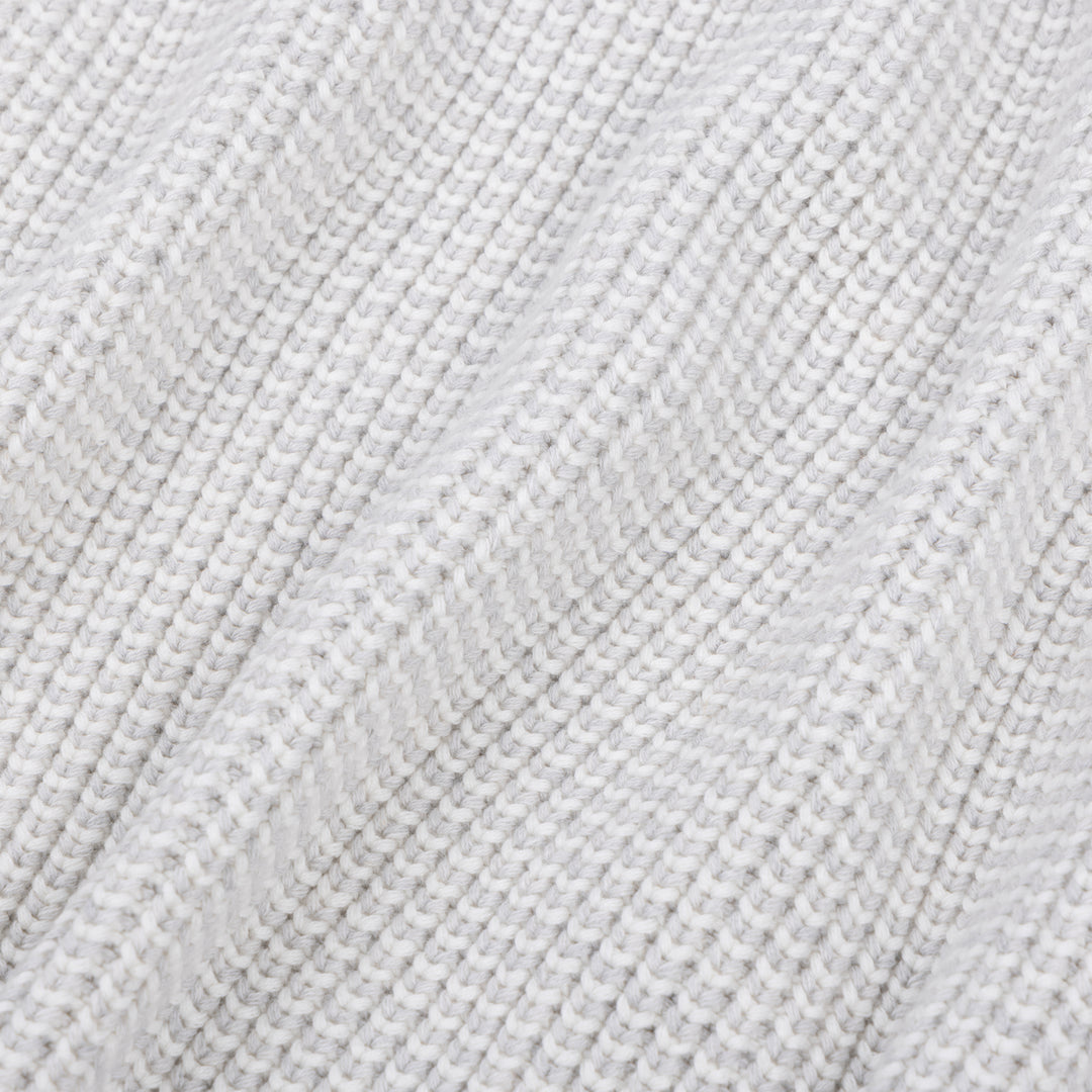 Chunky Two Tone Name Blanket in Snow Marle - personalised and made to order by Namely Co, view 5