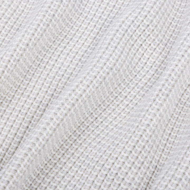 Chunky Two Tone Name Blanket in Snow Marle - personalised and made to order by Namely Co, view 5