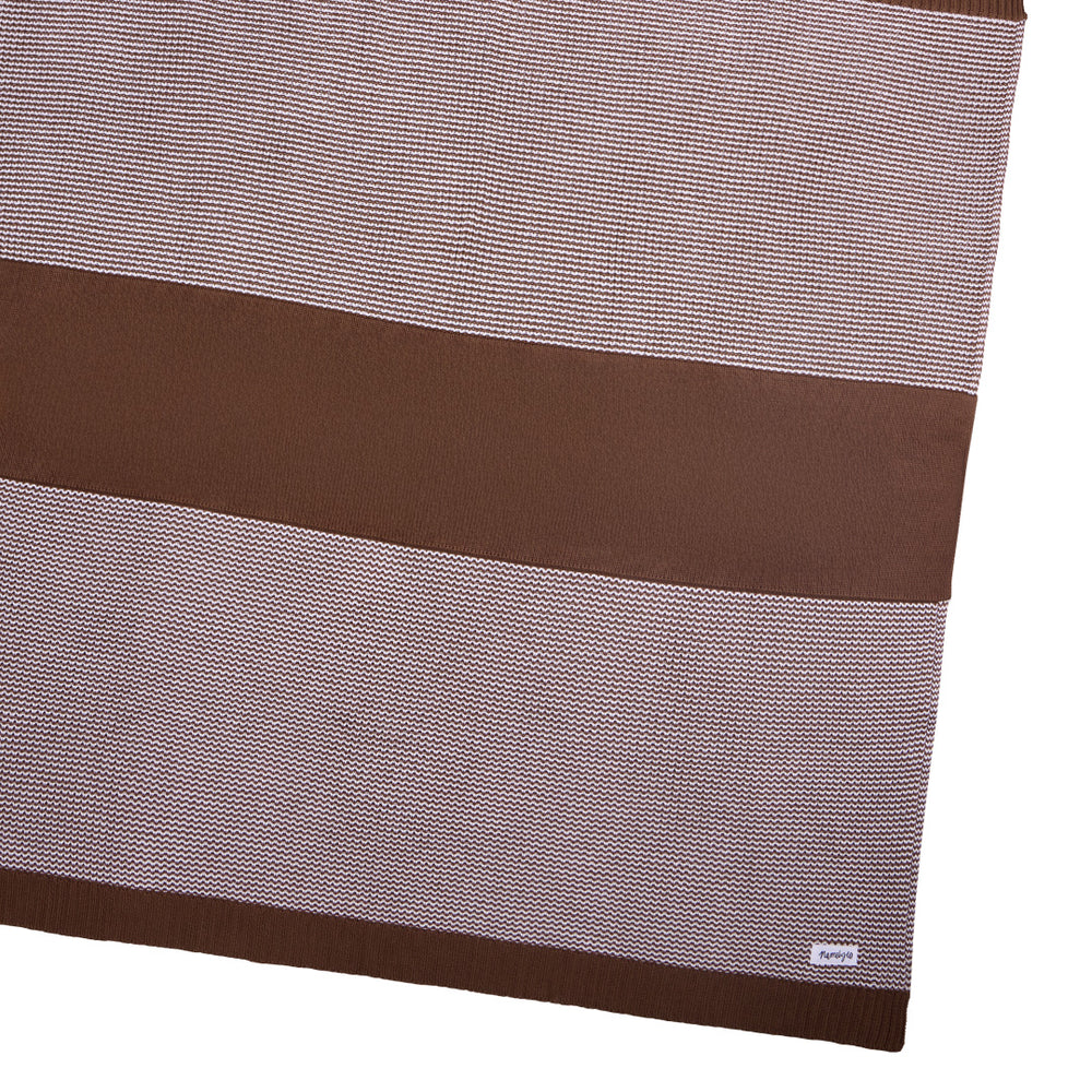 
                  
                    Load image into Gallery viewer, Chunky Two Tone Name Blanket - Chocolate
                  
                