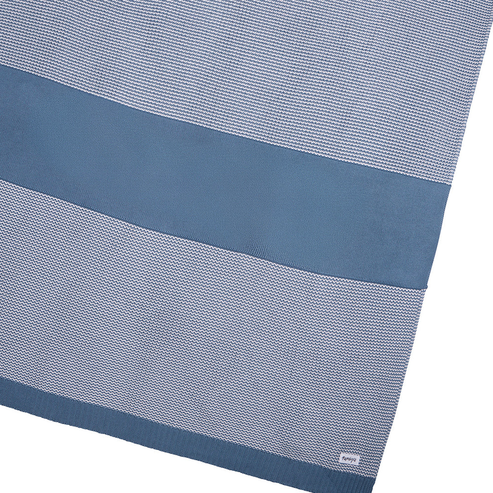 
                  
                    Load image into Gallery viewer, Chunky Two Tone Name Blanket - Ocean Blue
                  
                
