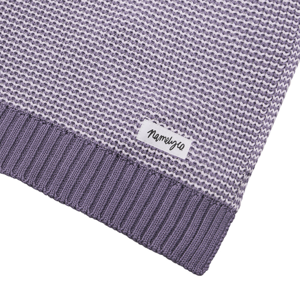 
                  
                    Load image into Gallery viewer, Chunky Two Tone Name Blanket - Ultra Violet
                  
                