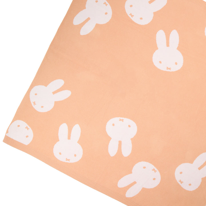 Classic Name Blanket - Miffy in Peach Nougat - personalised and made to order by Namely Co, view 6