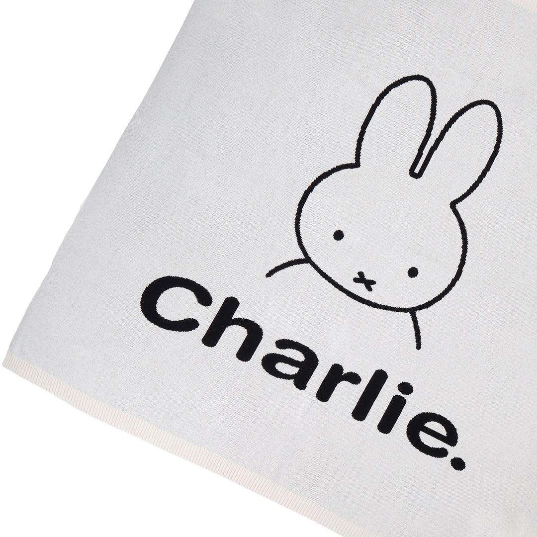 Classic Name Blanket - Miffy in Oatmeal - personalised and made to order by Namely Co, view 6