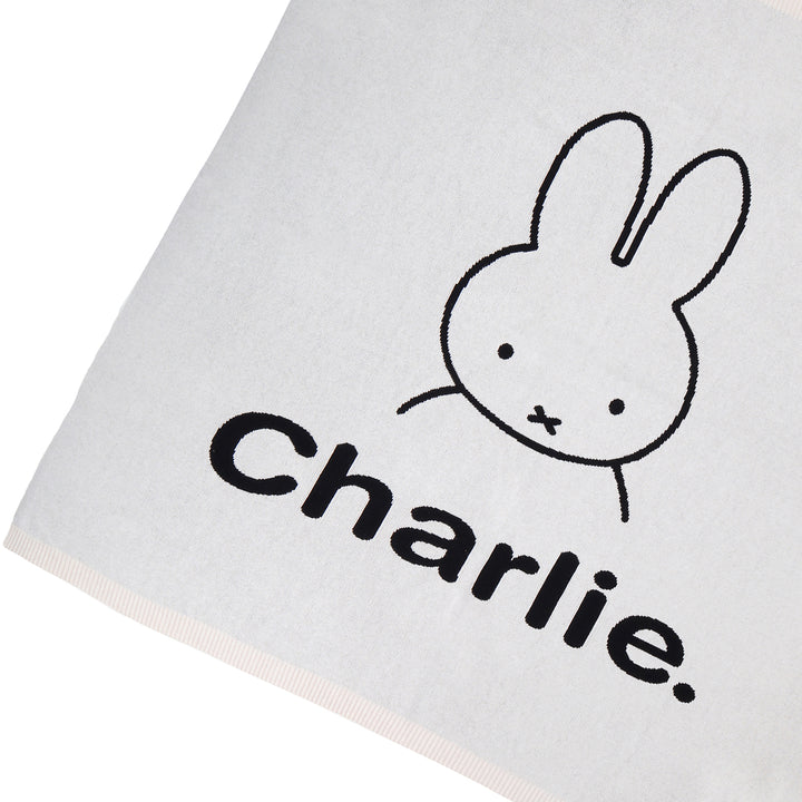 Classic Name Blanket - Miffy in Oatmeal - personalised and made to order by Namely Co, view 6