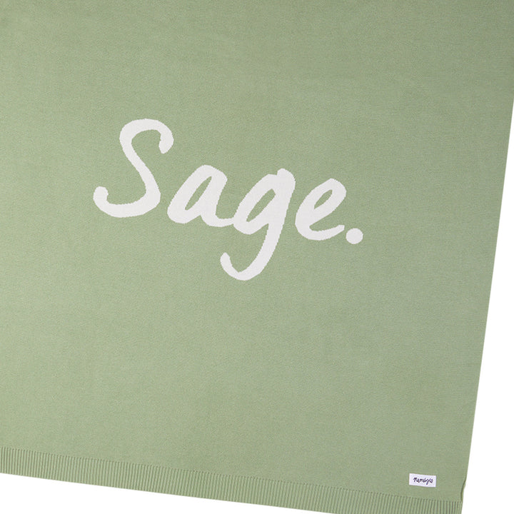 Classic Name Blanket in Desert Sage - personalised and made to order by Namely Co, view 4
