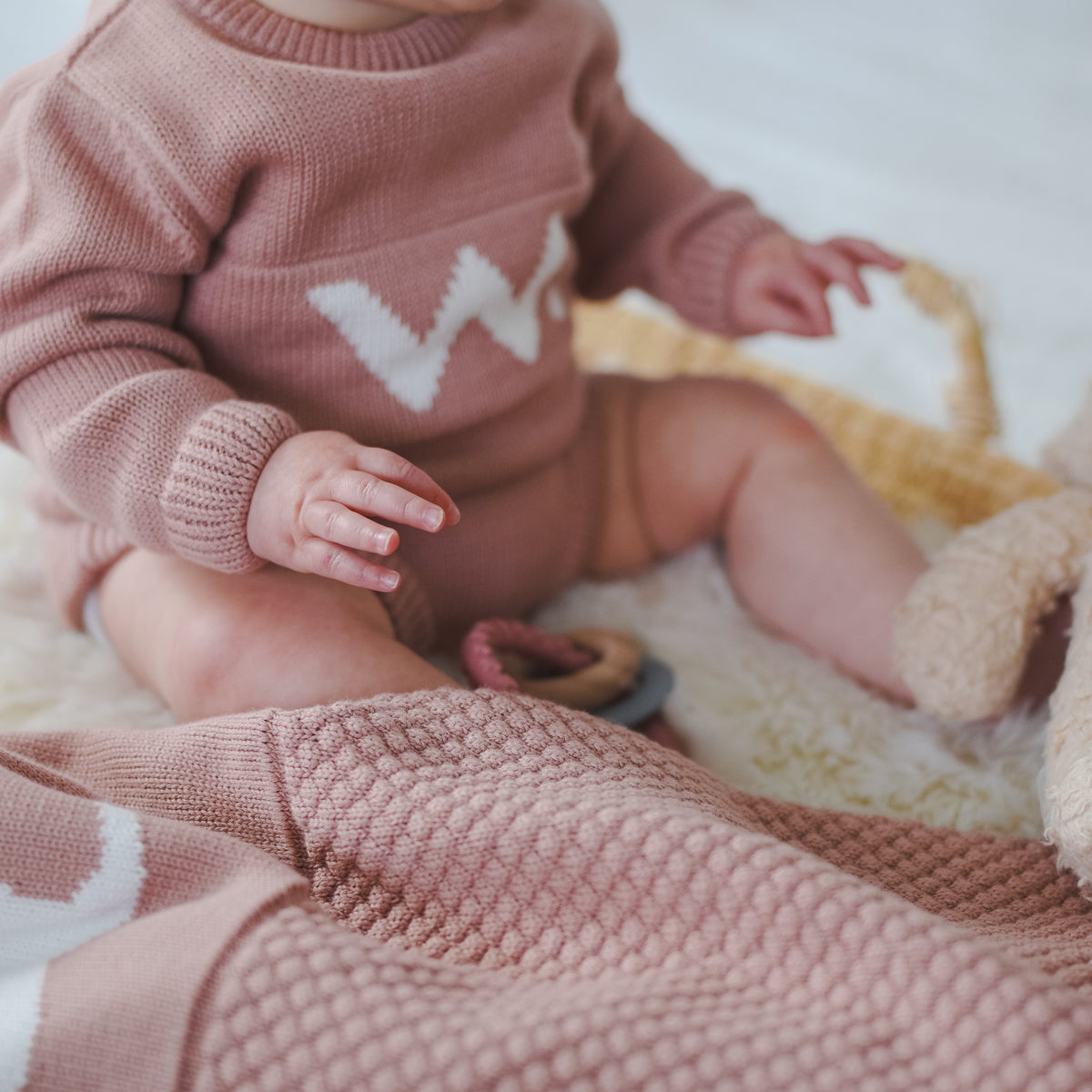 Letter Bodysuit in Ballet Pink - personalised and made to order by Namely Co