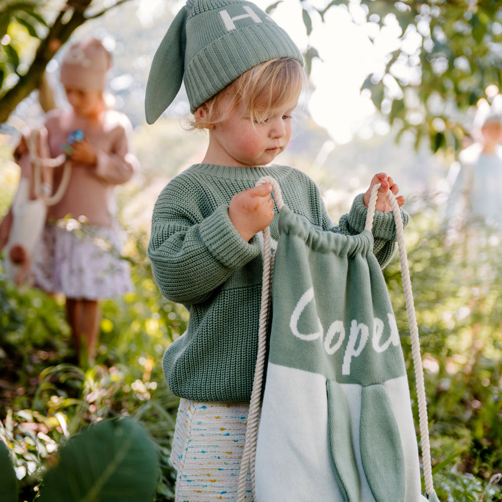 
                  
                    Load image into Gallery viewer, Bunny Beanie - Lily Pad
                  
                