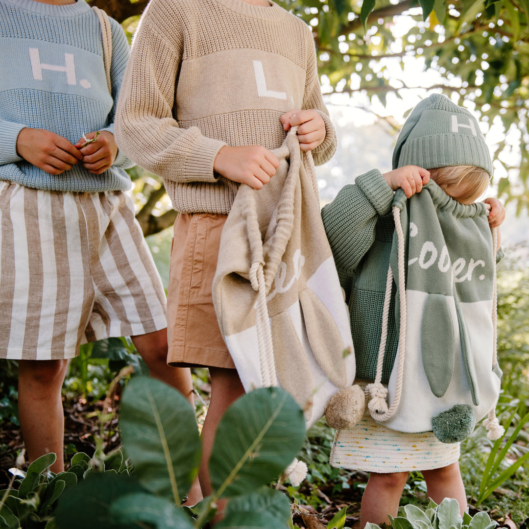 Letter Jumper in Light Camel - personalised and made to order by Namely Co, view 5
