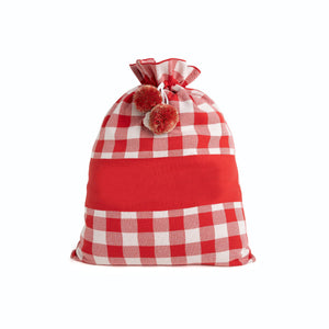 
                  
                    Load image into Gallery viewer, Classic Christmas Santa Sack - Red Gingham
                  
                