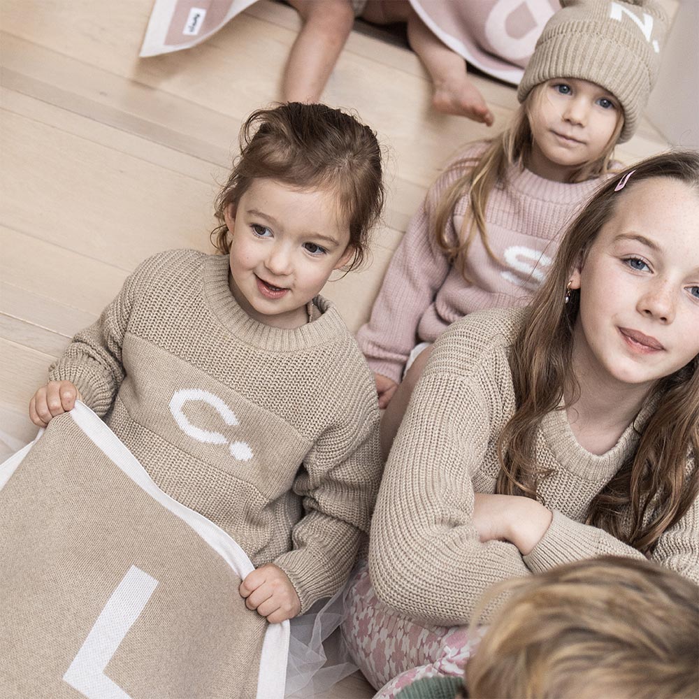 Letter Jumper in Light Camel - personalised and made to order by Namely Co, view 8