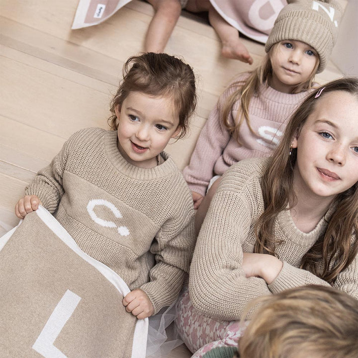 Letter Jumper in Light Camel - personalised and made to order by Namely Co, view 8