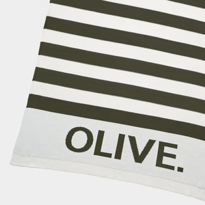 
                  
                    Load image into Gallery viewer, Hamptons Stripe Name Blanket - Khaki
                  
                