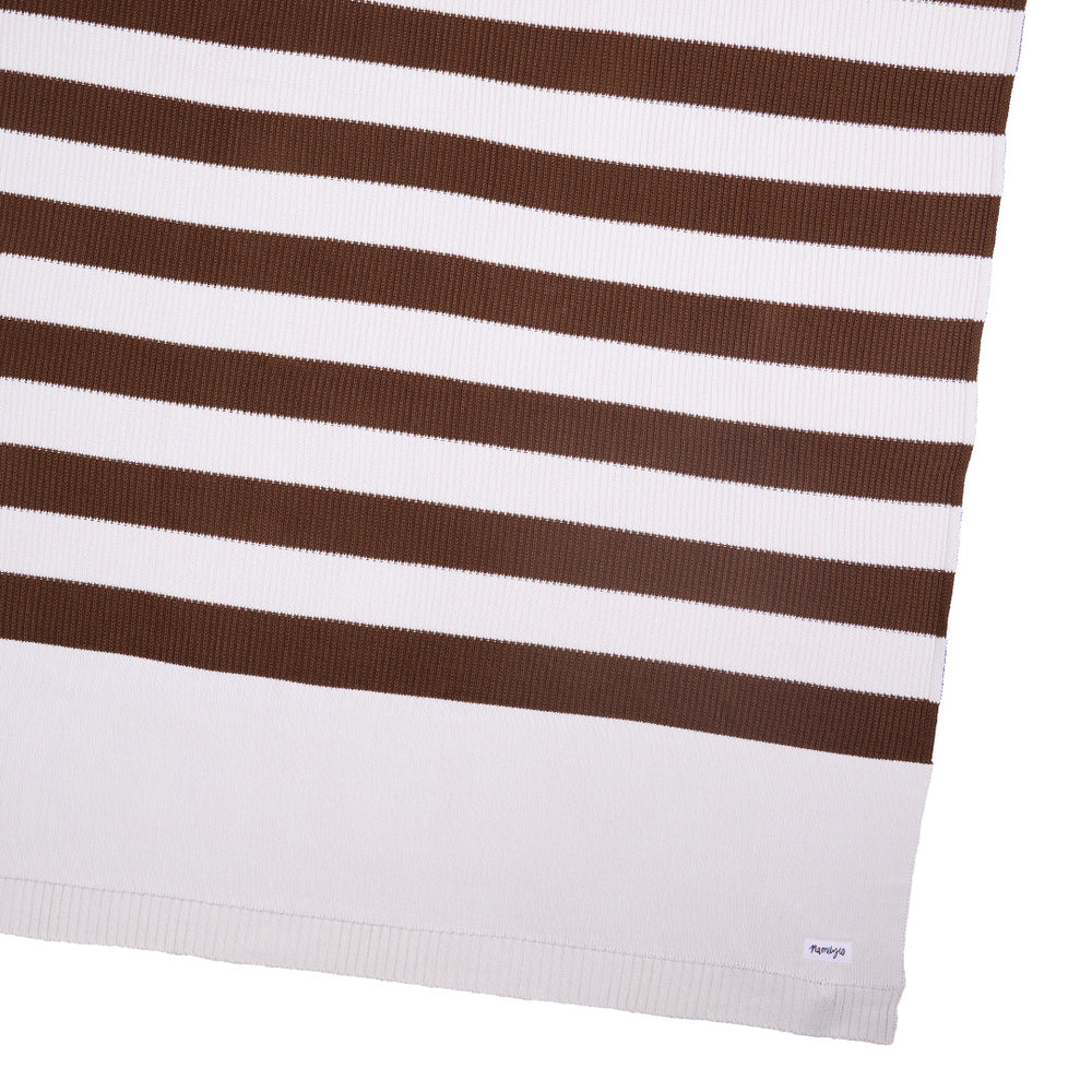 
                  
                    Load image into Gallery viewer, Hamptons Stripe Name Blanket - Chocolate
                  
                