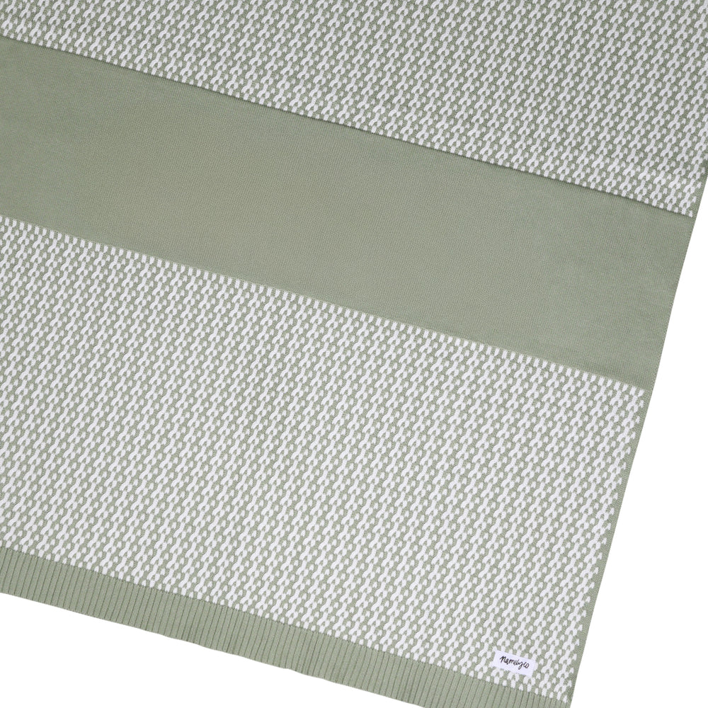 
                  
                    Load image into Gallery viewer, Herringbone Name Blanket - Desert Sage
                  
                