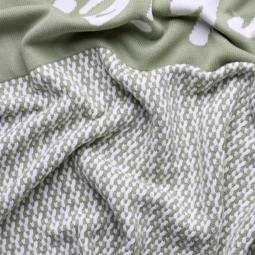 
                  
                    Load image into Gallery viewer, Herringbone Name Blanket - Desert Sage
                  
                