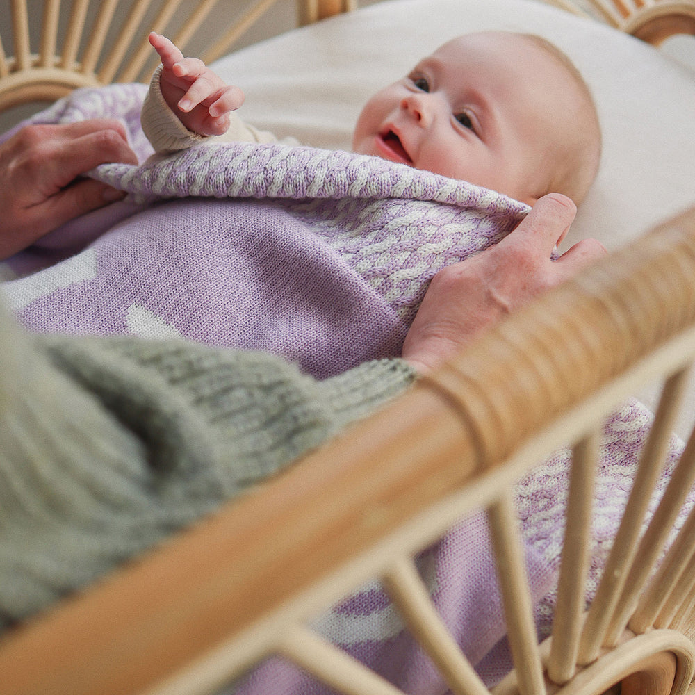 
                  
                    Load image into Gallery viewer, Herringbone Name Blanket - Mauve
                  
                