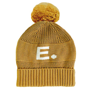 
                  
                    Load image into Gallery viewer, Chunky Knit Letter Beanie - Honey Mustard
                  
                