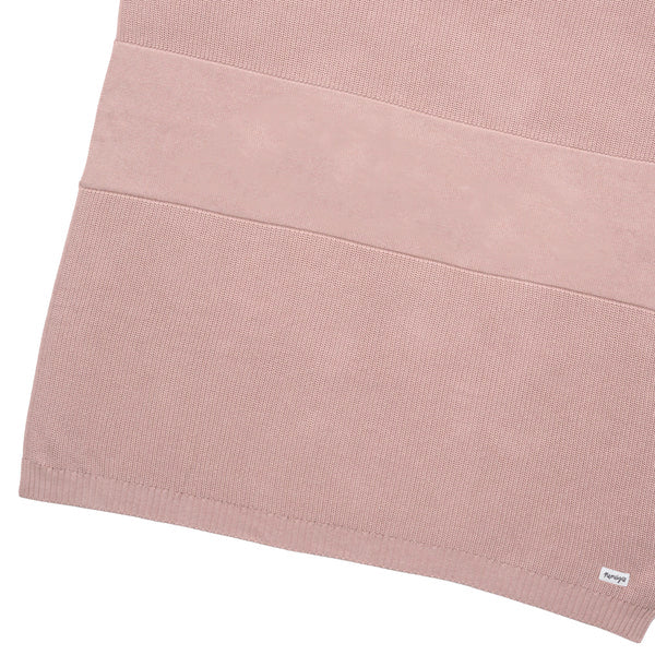 Chunky Knit Name Blanket in Ballet Pink - personalised and made to order by Namely Co, view 5
