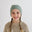 Chunky Knit Letter Beanie - Lily Pad