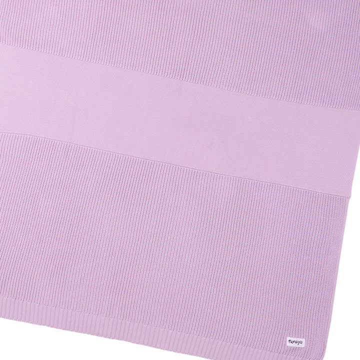 Chunky Knit Name Blanket in Lilac - personalised and made to order by Namely Co, view 6