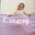 Chunky Knit Name Blanket - Lilac