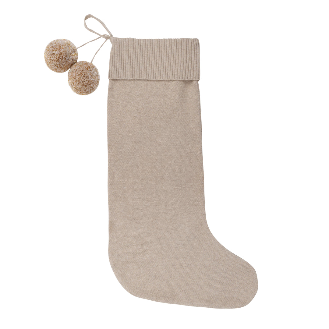 Classic Christmas Santa Stocking in Light Camel - personalised and made to order by Namely Co, view 7