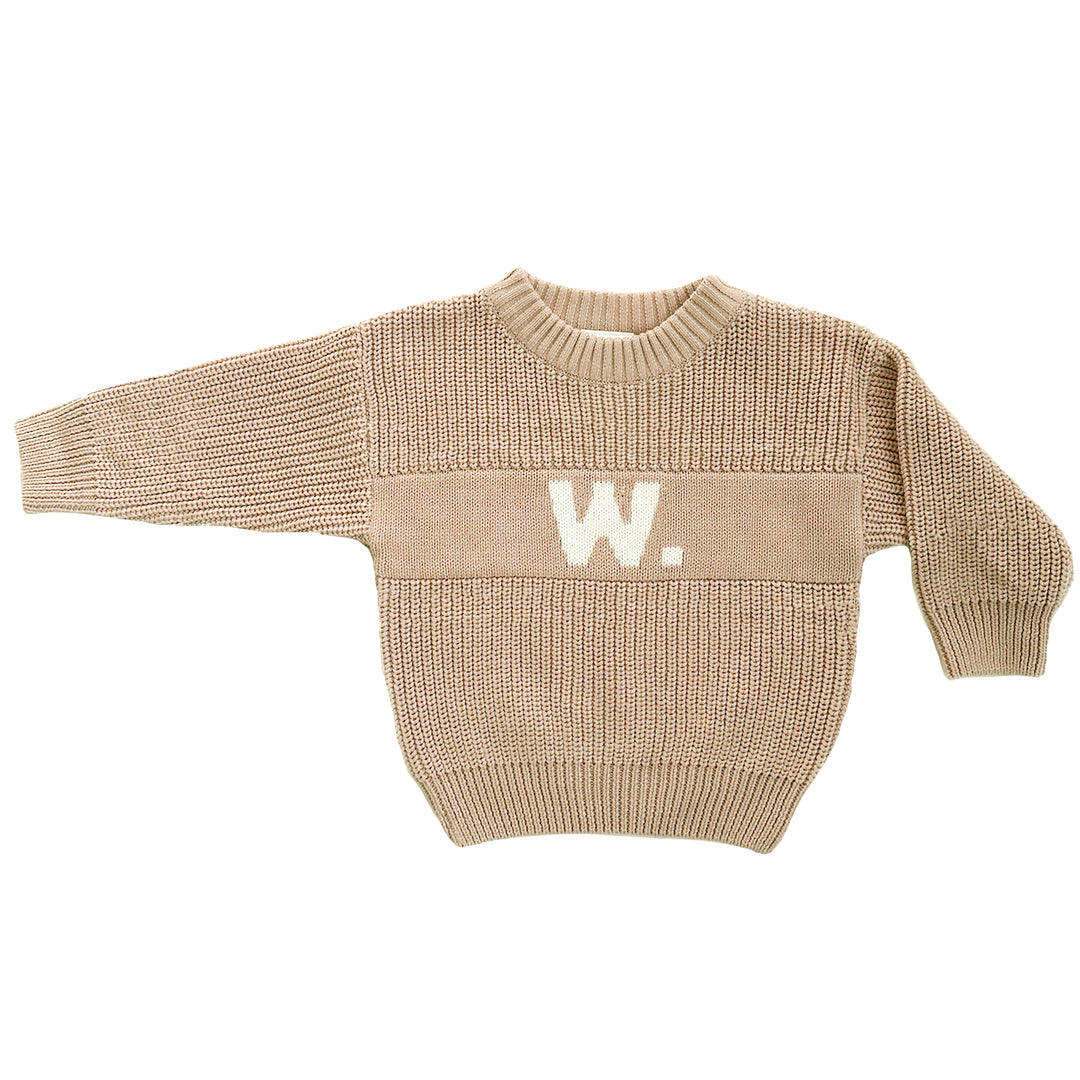 Letter Jumper in Light Camel - personalised and made to order by Namely Co, view 9