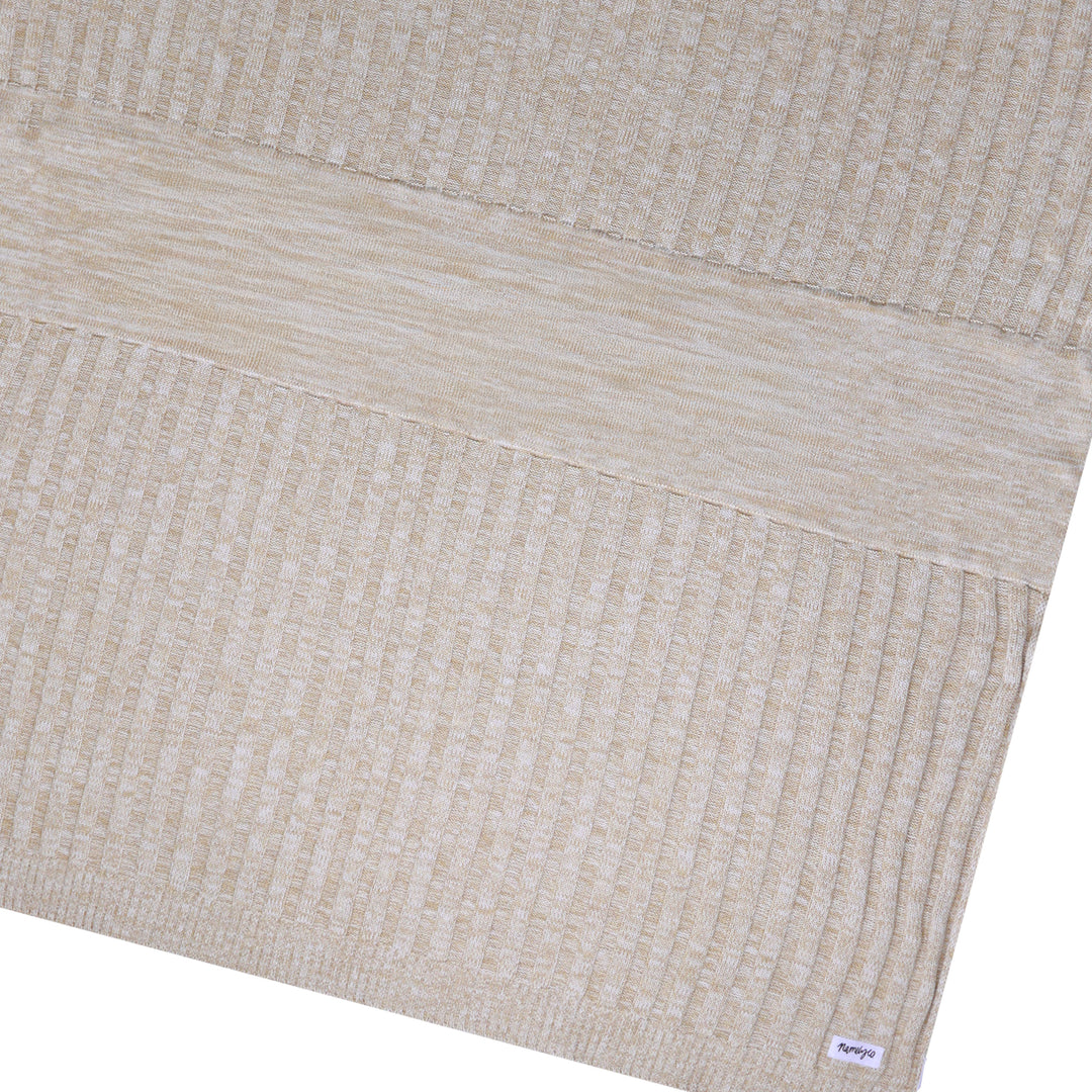 Rib Marle Name Blanket in Light Camel - personalised and made to order by Namely Co, view 8