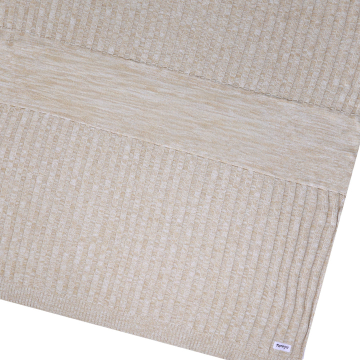 Rib Marle Name Blanket in Light Camel - personalised and made to order by Namely Co, view 8